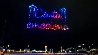 Espectáculo de drones en Ceuta para dar la bienvenida a 2026