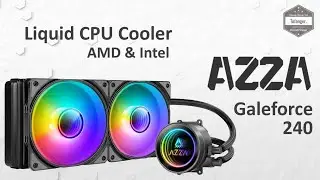 AZZA Galeforce 240 ARGB - Жидкостный кулер для процессора - Водяное охлаждение - Azza LCAZ-240C-ARGB