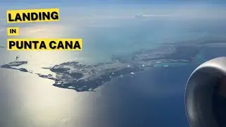 Landing in Punta Cana (PUJ) – Beautiful Window Views on Approach