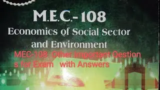 #MEC-108 #Other Important Questions with Answers #IGNOU