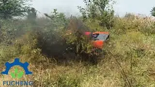 How to choose a real strong and durable lawn mower used in bushes?destructive test,destructive test!