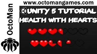 Unity 5 Tutorial: Heart health - like in Zelda or Minecraft C#