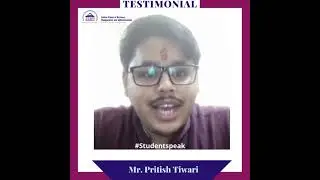 Mr. Pritish Tiwari sharing his experience with ISBM | ISBM Reviews