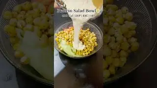 🥗 &ldquo;A bowl full of protein, colors & happiness 💚✨ #healthy #salad #shorts #viral