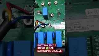 How to repair EMOTRON FDU/40HP Dc voltage not generate in 3phase. #acdrive