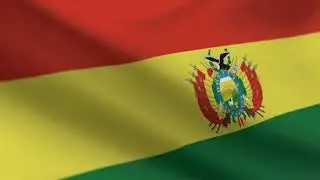 Bolivia Flag 5 Minutes Loop - FREE 4k Stock Footage - Realistic Bolivia Flag Wave Animation