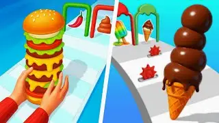&ldquo;Burger Master vs Stacky Ice Cream Runner &ndash; The Ultimate Food Race Battle for the Crown!&rdquo;