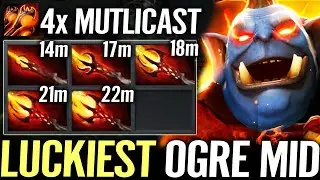 🔥 LUCKIEST Ogre Magi MID Dagon Fast Build &mdash; 22min MAX DAGON 4x Multicast WTF NUKER Dota 2 Pro