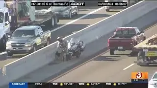 DPS trooper helps rescue dog who ran onto I-17 in Phoenix
