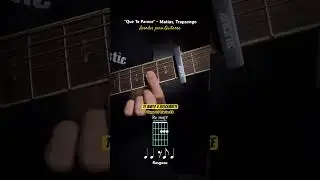 Que Te Parece - Acordes (con capo). #QueTeParece #Guitarra #Tutorial #Acordes #AlexAcoustic #Short