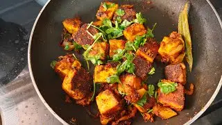 Paneer fry with palak ki daal