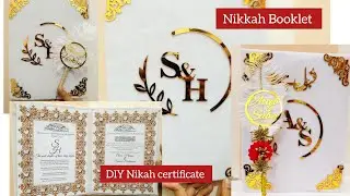 How to make Nikah Booklet | Nikah certificate book | White Nikah booklet #foryou #diy #viral #nikah