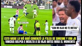 ESTO NADIE LO VI&Oacute;! VINICIUS GOLP3A AL HIJO DE SIMEONE AS&Iacute; COMENZ&Oacute; TODO EN TRAGEDIA ATLETI VS MADRID