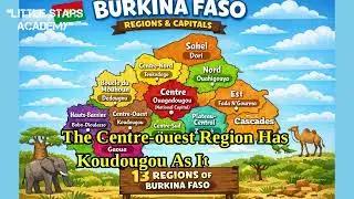 Learn Burkina Faso Regions and Capitals | Easy Geography for Kids