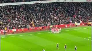 Arsenal Vs West Ham 15/12/21 Martinelli goal celebrations 1-0