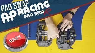 How easy is it to change pads in an AP Racing Pro5000R caliper?  Extremely!