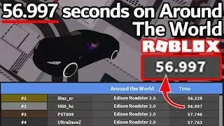 56.997 Seconds on Around the World | ROBLOX Vehicle Simulator