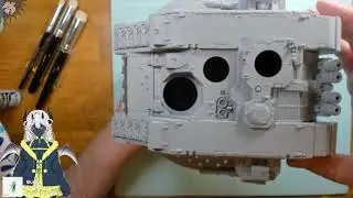 PAINTING MKIII land raider custom! Gunpla builder tries his hand at 40k.  pt5 [Dragon Vtuber]