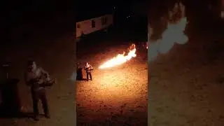 Vulcan V9-E flamethrower - Full video coming soon! #shorts