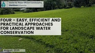 Four - easy, efficient and practical approaches for landscape water conservation