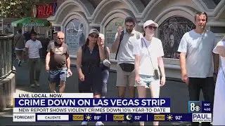 Crime drops on Las Vegas Strip, enhancing safety, tourism