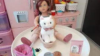 Ma Poup&eacute;e Ayla Adopte le Chat Kitty / D&eacute;couverte Accessoires Chat Our Generation