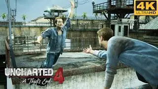 Uncharted 4 Jail Break Scene [4K 60FPS] | Insane Mission ever in Uncharted Series - PC Gameplay