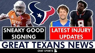 Texans Make SNEAKY GOOD Signing + DeMeco Ryans Gave Great Injury News For Week 1 vs. Rams