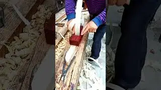 Traditional Wood Polishing Process | Simple & Satisfying Craft #shorts