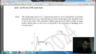 gate 2024 XE solid mechanics solution (Q66)