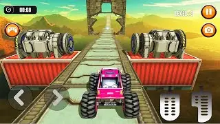 Ultimate Monster Truck 3D Stunt Racing Simulator - Impossible Car Driver Games Android GamePlay