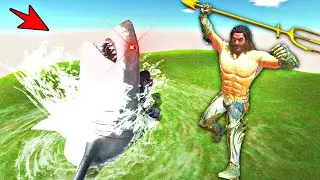 AQUAMAN  !!! (เจ้าสมุทรสุดโหด) เรียกฉลามออกจากใต้พื้นดิน  - ARBS