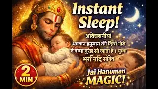 Unbelievable! Baby Sleeps Instantly with Lord Hanuman&rsquo;s Divine Lullaby | Protective Sleep Lori#baby