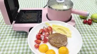 Home Use Multifunction 3 in 1 Electric Breakfast Makers Toaster Cooking and Fried