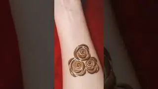 Simple rose mehndi design/Arabic mehndi design/Rose mehndi/Easy arabic mehndi design #shorts