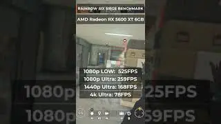 Rainbow Six Siege Benchmarks - RX 5600 XT 6GB Radeon AMD