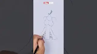 SSM Fashion &mdash; Orange Lingerie Sketch | Fashion Illustration Tutorial