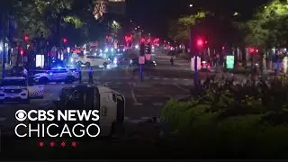 Police responding to rollover crash  on Chicago's Mag Mile