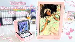 Распаковываем рамку Divoom Times и Ditoo Pro | Милый декор для стола 💖
