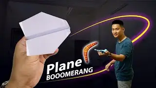 Folding a boomerang paper plane, Paper airplanes is a 100% effective