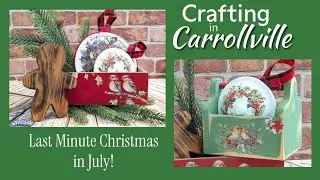 Christmas in July Using Unusual Items from the Goodwill Outlet Bins