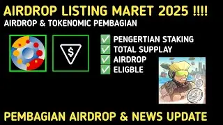 AIRDROP TELEGRAM LISTING !!! AIRDROP LISTING MARET 2025 | Ton station, Bombie & PocketFi & Tokenomic