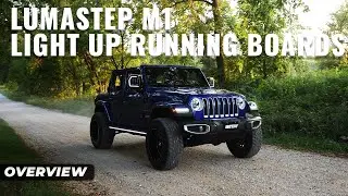 Lumastep M1 Light Up Running Boards | 2007-2025 Jeep Wrangler & Gladiator | Powered by Boost Auto