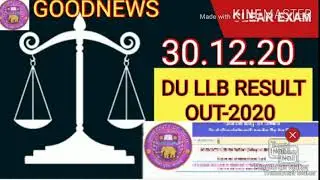 DU LLB RESULT 2020 OUT/DU LLB MERIT LIST 2020/DU LLB ENTRANCE RESULT/DU LLB RESULT/DU LLB RESULT OUT