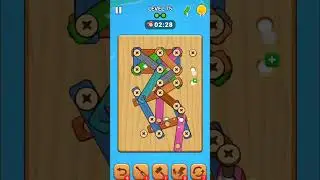 Wood Screw Puzzle &ndash; Stage 75 / Level 75 Solution | Easy Trick #WoodScrewPuzzle #PuzzleGame #Shorts