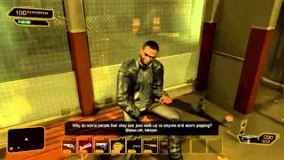 Adam Jensen Trying To Make Friends