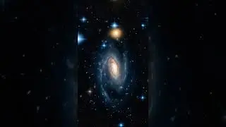 Travel Around Spiral Galaxy In Deep Outer Space In Action #space #spaceart #spacemusic