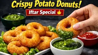Ramadan Series Ep 1: The Ultimate Crispy Potato Donuts 🥔🍩| New Iftar Snack Ideas