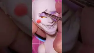 Doll Repaint in less than a minute!  Lucifer Morningstar - Hazbin Hotel! #dollrepaint #hazbinhotel