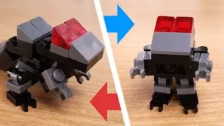 [Учебное пособие по мини-роботу LEGO] Робот-трансформер-динозавр Baby T-Rex (Tyrannosaurus)